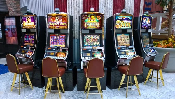 Galactic Gems slot interface showing gem symbols and payline layout
